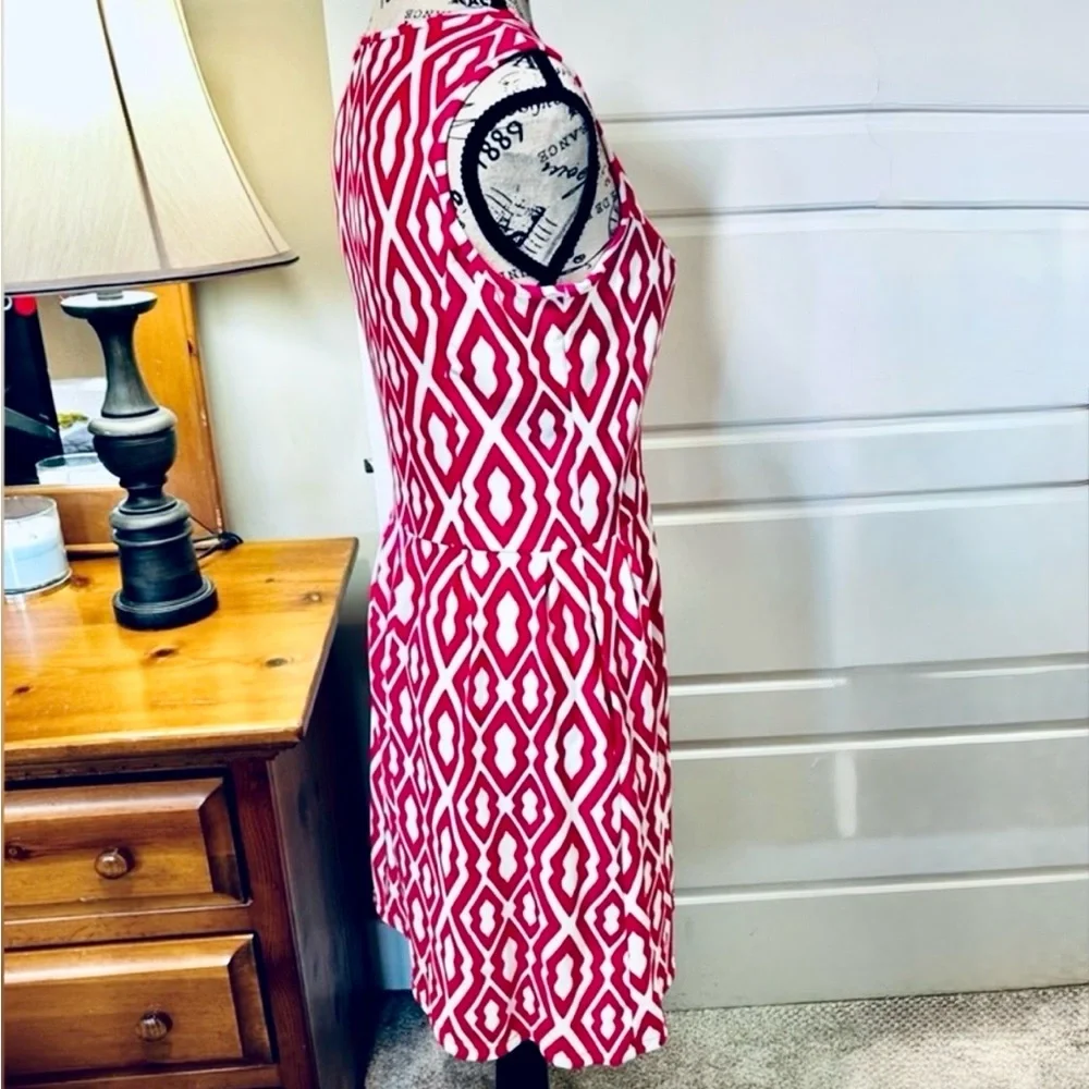 JUDE CONNALLY Mary Pat Pink IKat Jude Cloth Sheath Dress Pockets Sz Small - Picture 5 of 12